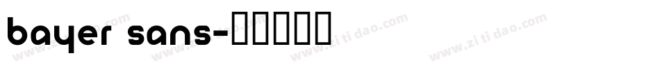 Bayer Sans字体转换